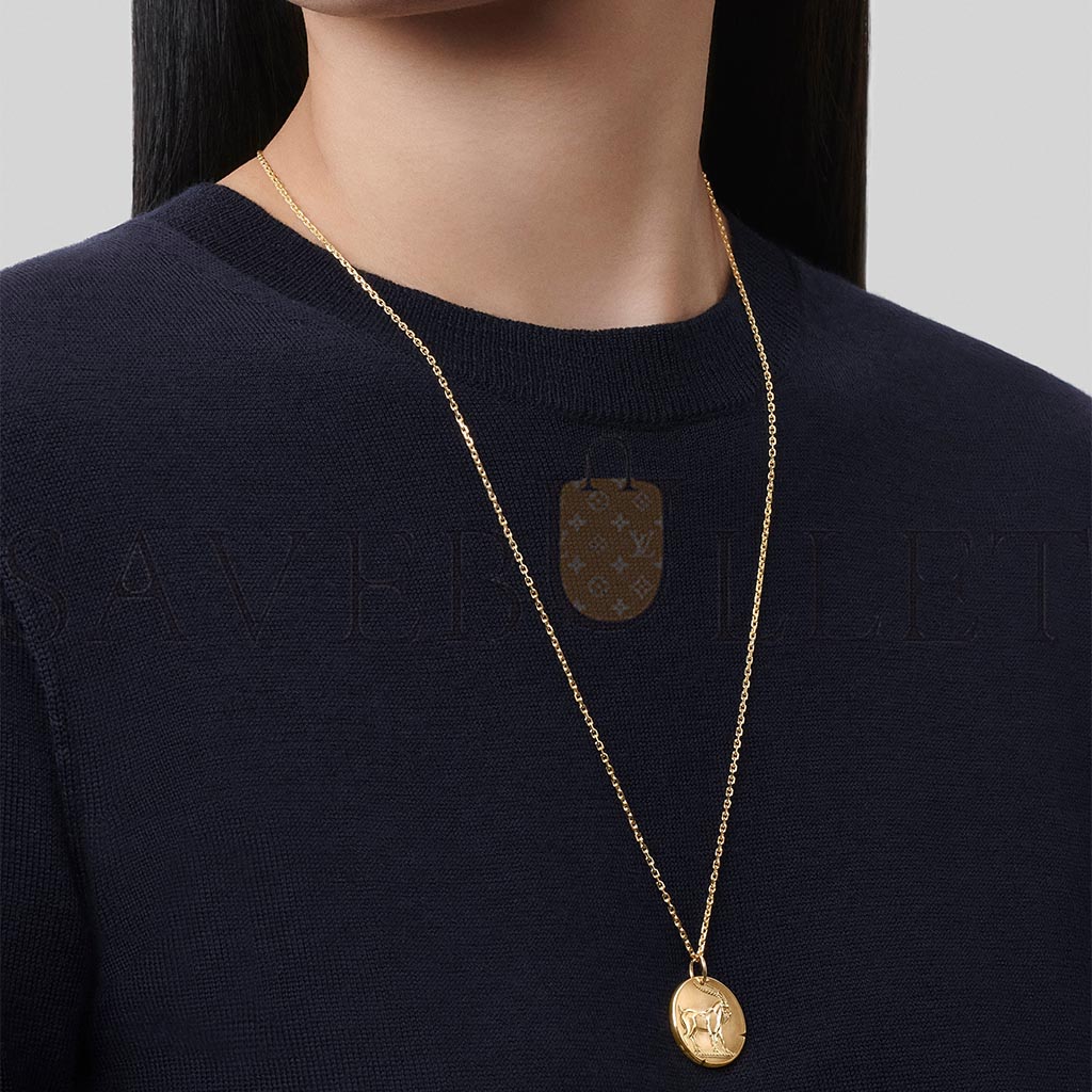 V*N CL*F arpels zodiaque medal capricorni (capricorn) - yellow gold  vcarp7sr00